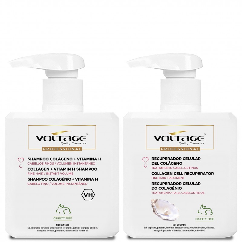 Shampoo + Recuperador del Colágeno Tratamiento intensivo de las fibras del cabello con Colágeno Marino
