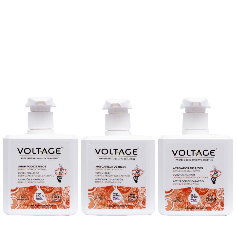 Pack Completo Método Curly - Shampoo para rizos + Mascarilla para rizos + Activador de rizos - Rizos perfectos