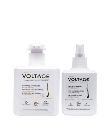 Champú anticaída y loción anticaída Voltage Cosmetics