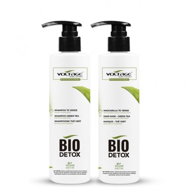 Shampoo TÉ VERDE + Mascarilla BIO-DETOX - Voltage Cosmetics