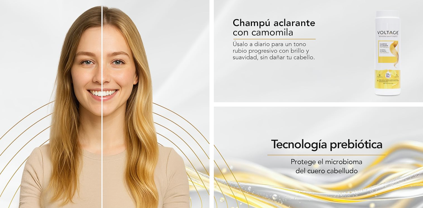 Cómo usar el champú de camomila para un rubio natural - Voltage